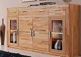 8082-6 - Highboard / Anrichte, in kernbuche teil- massiv, ge�lt