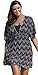 swimsuitsforall Women's Black Zig Zag Empire Tunic