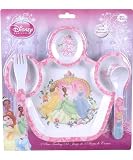 Disney Princess “Magic” 3-Piece Feeding Set – pink/white, one size