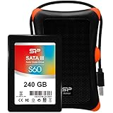 Silicon Power SSD Slim S60 Upgrade Kit 2.5" 240GB SATA III Internal Solid State Drive SP240GBSS3S60S27