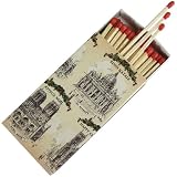 3 Boxes Medium Fireplace Matches Old World Cathedrals