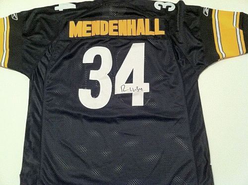 RASHARD MENDENHALL AUTOGRAPHED STEELERS JERSEY