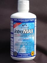 intraMAX Liquid Nutrition, Peach Mango Flavor, 8g fiber/4g protein per serv., Vitamins, Minerals, Enzymes, Fiber, 33 oz - 1 Month Supply