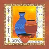 IMAGE OF Ethnis Pottery PREMIUM GRADE Rolled CANVAS Art Print S. Kano 14x14