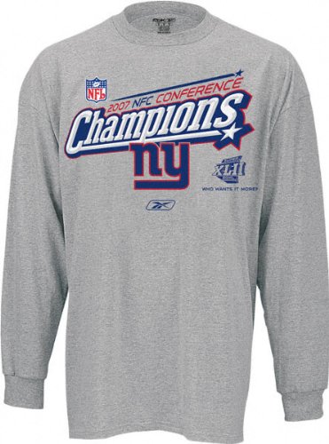 Buy New York Giants 2007 NFC Conference Champions Locker Room Long Sleeve T-Shirt