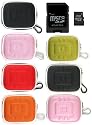 Nylon or Airfoam Portable GPS Navigator Carrying Case - Bundle with Toshiba OEM 2gb MicroSD Memory Card with SD Adapter - for Garmin Nuvi 200 205 250 255 260 270 300 310 350 360 370