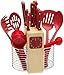 Stanley Roberts 25 Piece Cutlery Gadget Set, Red
