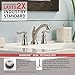 Delta Faucet Linden Widespread Bathroom Faucet Brushed Nickel, Bathroom Faucet 3 Hole, Diamond Seal Technology, Metal Drain Assembly, Stainless 3594-SSMPU-DST