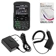 Rapid Car Charger with IC Chip + Home Travel Charger + Black Rubberized Hard Cover Case + LCD Screen Protector By GTMax for Verizon HTC Ozone XV6175