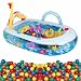 Intex Mariner Boat Ball Pit Playground Phthalate Free w/ Extra Pack of 100 Balls & Patch Kit