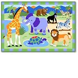 Olive Kids Wild Animals Bedding Coordinating Printed Rug
