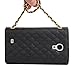 Galaxy S4 Case ,OMIU(TM)Deluxe Superior Soft Grid PU Leather Lady Style Handbag Clutch Wallet Crystal Camellia Pendant Pattern Case Cover with Credit Card Slots For Samsung Galaxy S4 i9500(Black),Sent Screen Protector+Stylus+Cleaning Cloth