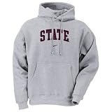 Nike Mississippi State Bulldogs Ash Classic College Hoody Sweatshirt
