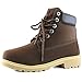 Women's DailyShoes Lace-Up Ankle Padded Collar Work Combat Ladies Hard Toe Booties