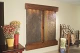 Cottonwood Falls Rajah Multicolor Slate with Rustic Copper Wall Fountain