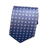 Blue Pink Flower Silk Boys Tie