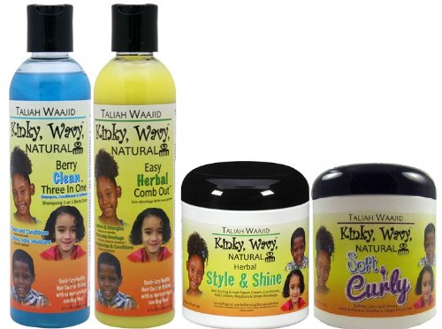 Taliah Waajid Kinky, Wavy, Natural Children Hair Care Set-I