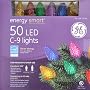 GE StayBright 50 Christmas LED C-9 Lights C9