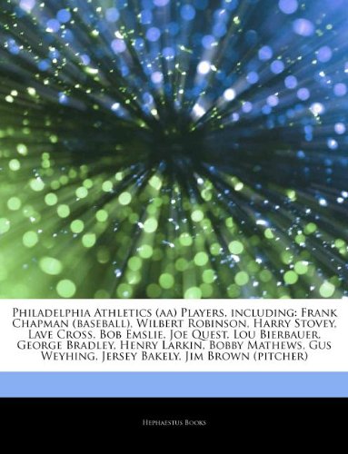 Philadelphia Athletics (aa) Players, including: Frank Chapman (baseball), Wilbert Robinson, Harry Stovey, Lave Cross, Bob Emslie, Joe Quest, Lou ... Weyhing, Jersey Bakely, Jim Brown (pitcher)