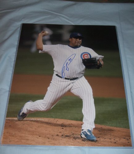 Carlos Zambrano Autographed Chicago Cubs 16x20 Photo