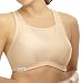 Glamorise Women's No Bounce Full Support Sport Bra,Café,38DD
