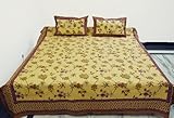 Indian Hand Block Printed Cotton Home Furnishing Bedspread with Pillow Cove ....