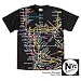 NYC Subway Line Manhattan Map T-Shirt - Black