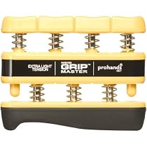 Gripmaster Hand Exerciser Yellow, X-Light Tension (3-Pounds per Finger)