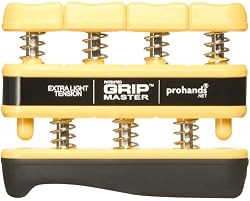 Gripmaster Hand Exerciser Yellow, X-Light Tension (3-Pounds per Finger)