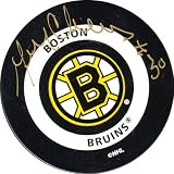 Gerry Cheevers Boston Bruins Autographed Hockey Puck