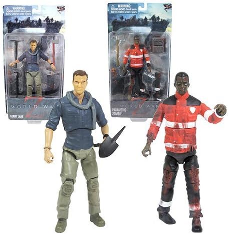 World War Z 6-Inch Zombie and Hero Action Figure Set of 2 by World War Z