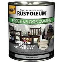 Rust-Oleum 244848 Porch Floor Paint, Dove Gray Gloss, 1-Quart