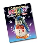 KSG Arts and Crafts 3D Sequin Art 0503 Penguin 3D Polystyrene Model Kit