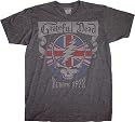 Grateful Dead Europe 1972 Gray Adult Tee T-Shirt NEW