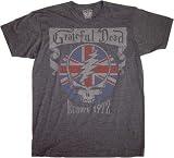 Grateful Dead Europe 1972 Gray Adult Tee T-Shirt NEW