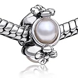 Pugster Flower Pearl Bead Fits Pandora Charms & Beads