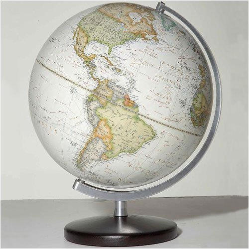 Buy The Classic - 12 diameter, Non-Illuminated, Parchment Ocean, Table Top Base by US Markerboard now!