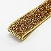 GOTD Baby Girl Elastic Headbands with Hair Bows (Flower Crown Gold )