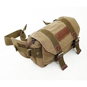 Yitao Deal Canvas Vintage Waist Packs Dslr SLR Camera Shoulder Case Bag for Sony Canon Nikon Olympus---yellow Color 20cm X 13cm X 10cm