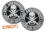 2nd Amendment AR15 Decal AMERICAS ORIGINAL HOMELAND SECURITY Window Sticker-DECAL 4" Round (2 PACK)