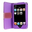 Premium Purple Folio Wallet Leather Case for Apple Ipod Touch iTouch 8Gb 16GB 32Gb 2G 3G 2nd Generation