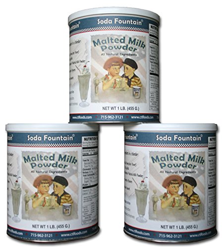 Soda Fountain Malted Milk Powder, 16-Ounce (Pack of 3)