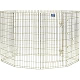 MidWest Exercise Pen with Door, 48-Inch, Gold