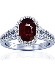 Platinum Cushion Cut Ruby Ring With Sidestones (GIA Certificate)