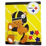 NFL Pittsburgh Steelers Raschel Blanket 40in x 50in - Baby Blanket
