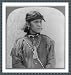 Historic Print (XL): [A male Hopi Indian, wearing a head band, an earring, necklaces and probably a buckskin