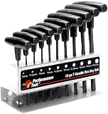 Wilmar Performance Tool W80275 Metric T-Handle Hex Key Set, 10-Piece