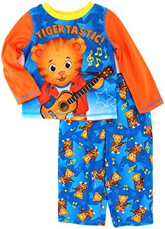 Daniel Tiger Toddler Poly Pajamas (3T, Orange Tigertastic)
