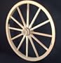 Amish Handcrafted Authentic Large 36 Inch By 2 Inch Steam Bent Decorative Solid Hickory Wooden Wagon Wheel for Light Duty Use - Home and Garden Decor - Chandelier - Props - School Productions