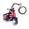 Union Jack Scooter Keyring - MS6